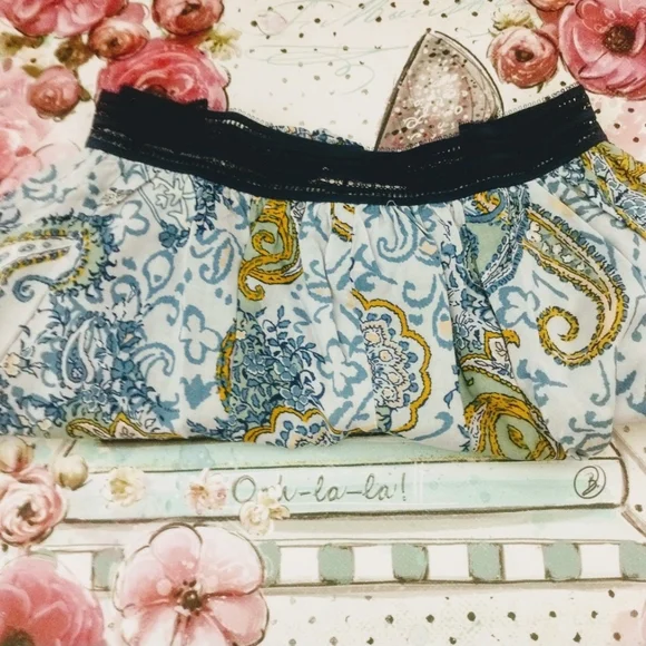 Victoria's Secret Sleep Short Blue Paisley Large - Picture 5 of 6